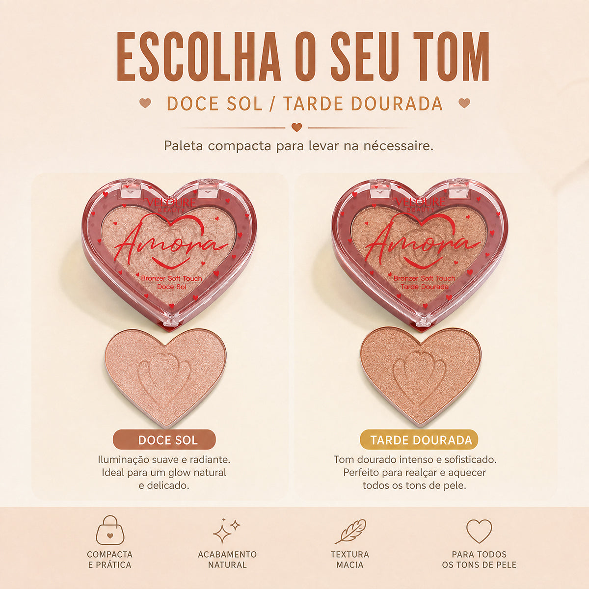 BRONZER SOFT TOUCH 2 CORES – image 5