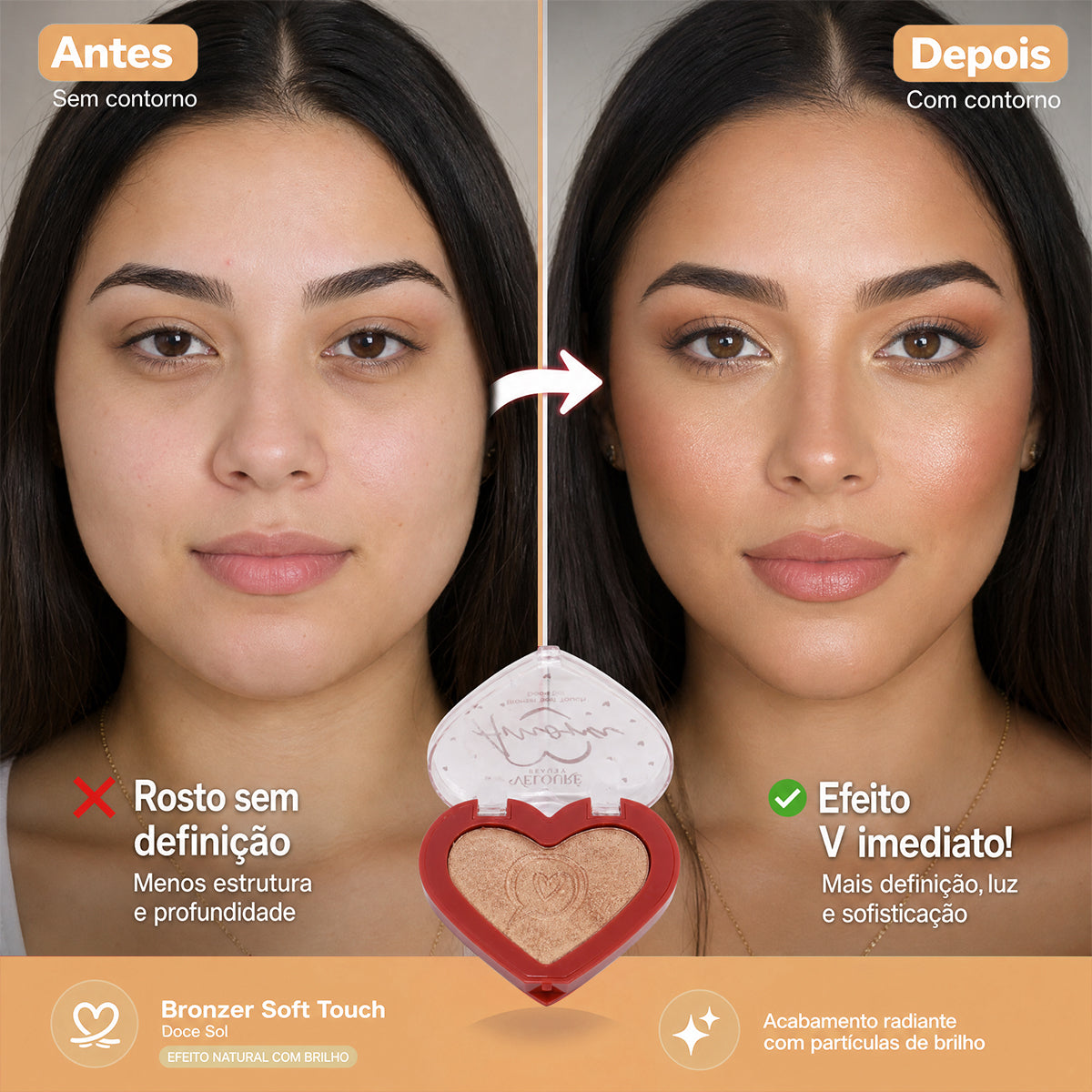 BRONZER SOFT TOUCH 2 CORES – image 9